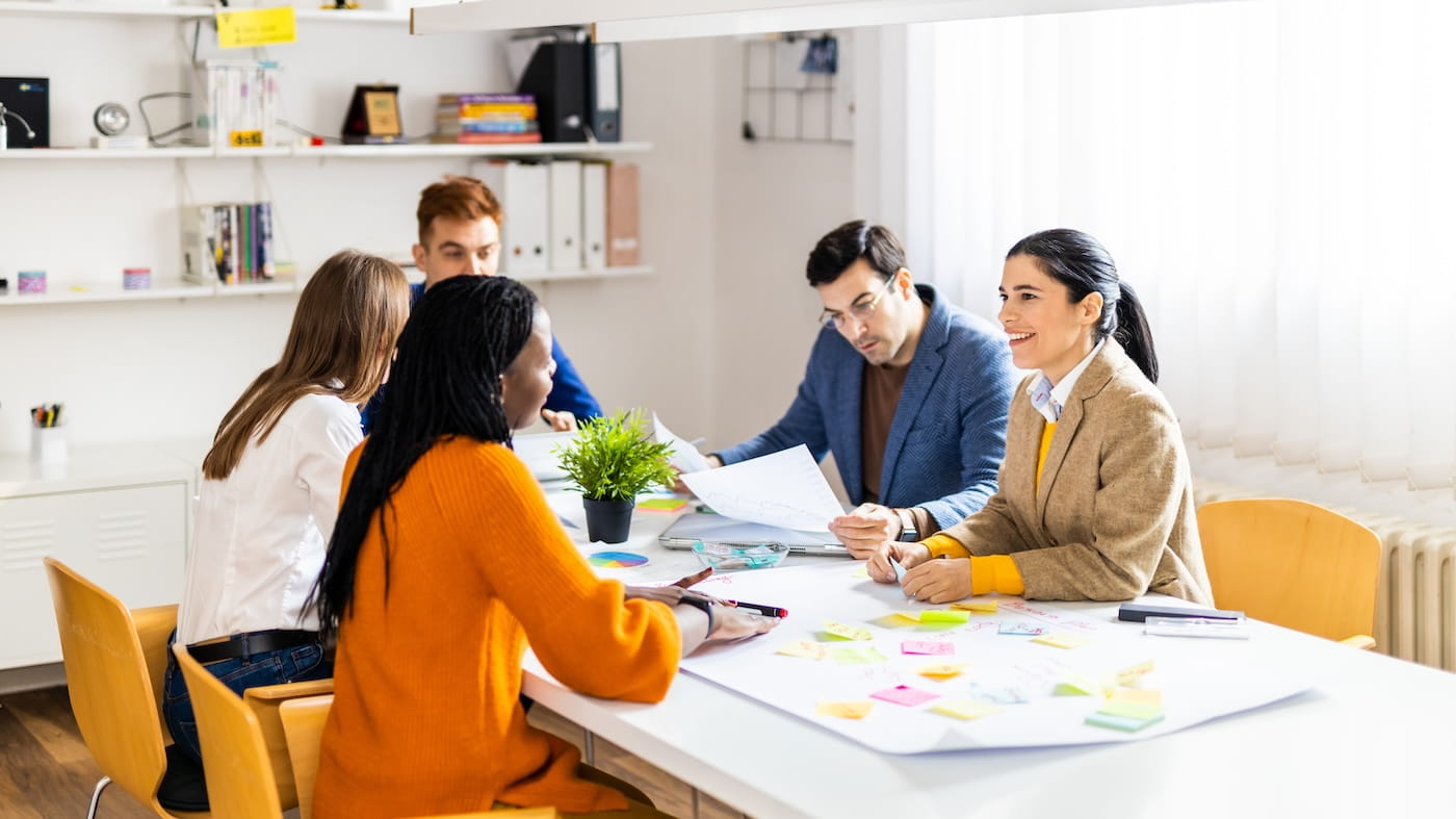 Team working session — strategy and planning